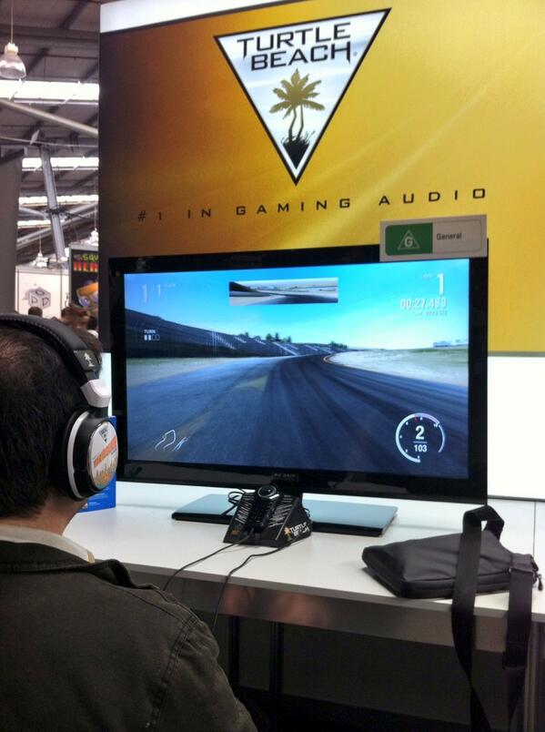 QVSoftware's tweet image. #PAXAus @turtlebeach Forza 4 Challenge  fastest lap today: 1.532min Can u beat it? Come visit the Turtle Beach stand