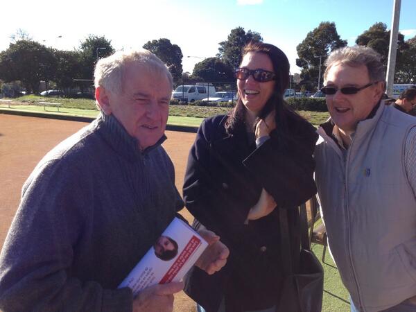 In '06 <a href="/SimonCrean_MP/">Simon Crean</a> cracked open the #Hotham stacks. Great to have him by my side as we attempt to do so again.