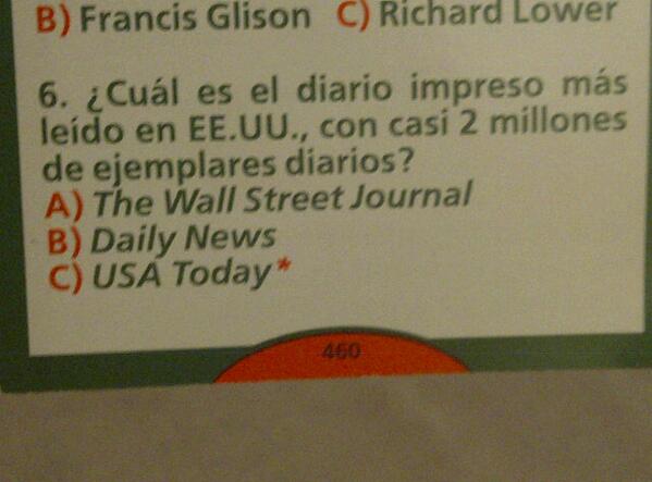 En maraton le preguntan a <a href="/Feerwoo/">Fer Woo</a> cual es el diario impreso mas leído de USA y ella contesta que el de ANA FRANK