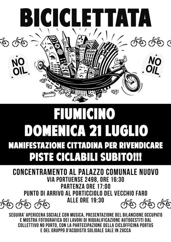 FiumaraG's tweet photo. #biciclettata Manifestazione Cittadina per RIVENDICARE PISTE CICLABILI SUBITO!! http://t.co/IXDYWQeMty