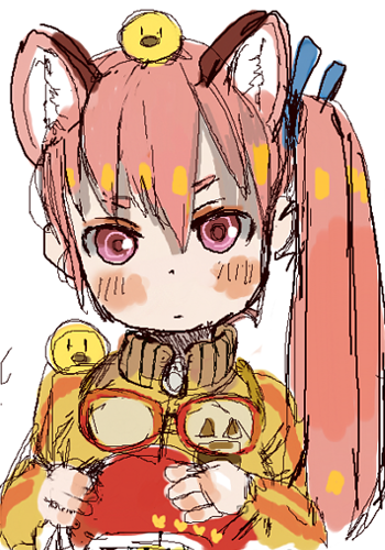 「素敵な方々と描かせて頂いたチャットの履歴がこちらですの→ その中のいつものピンク」|🍑エビ桃🍑ﾃｨｱ え08aのイラスト
