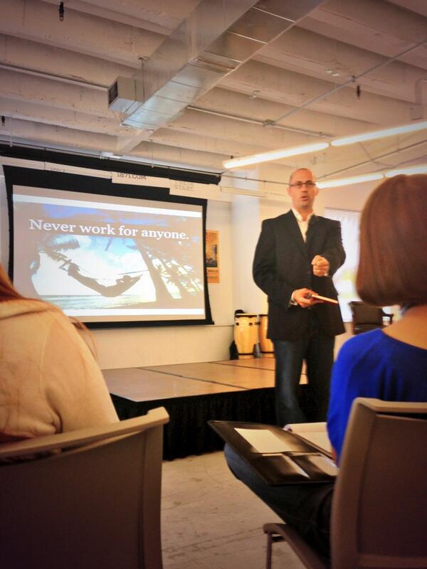 Bleadorn's tweet photo. Hearing from @SucceedFaster cofounder @AdamCarroll this morning. #SucceedFaster #AdamSpeaks #MASH http://t.co/VErAIZ5BAN