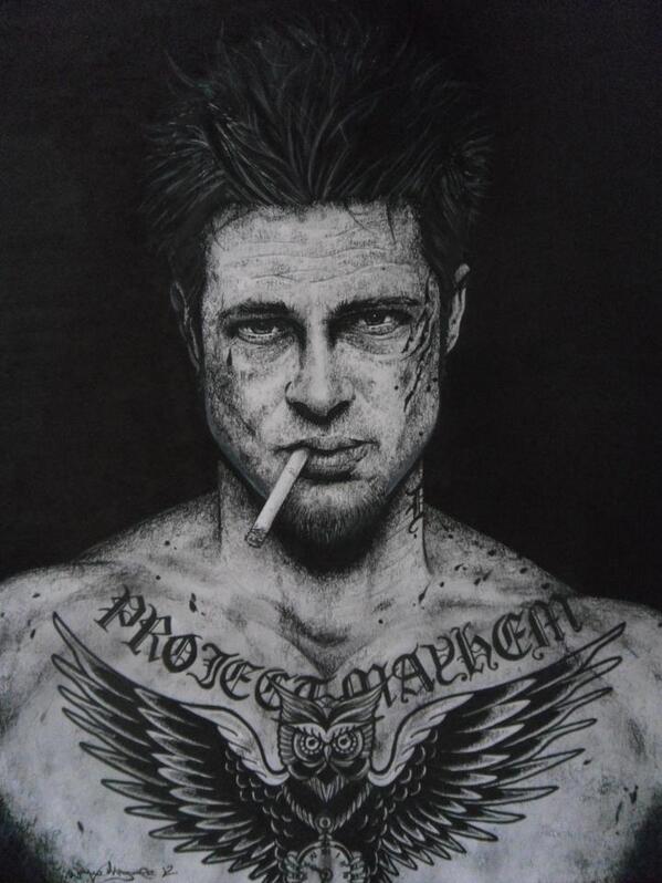 Tyler Durden tattoo by Michael Taguet  Post 26661