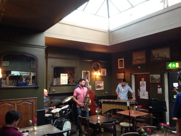 At the Royal Albert in new cross at the <a href="/GoodEveningArts/">Good Evening Arts</a> jazz jam with Lewis Wright pop in if your in sarf!