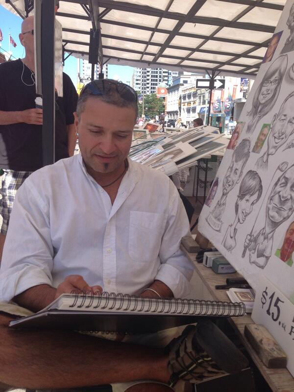IrvinaPhoto's tweet photo. @IrvinaPhoto: Getting a #caricature done in the #ottawa #market http://t.co/zgj5b40qyY