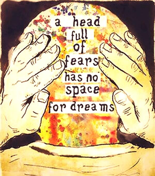 MatthewKCross's tweet image. A head full of #fears has no space for #dreams