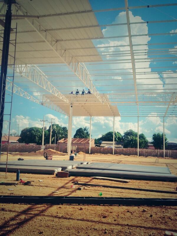 A Arena Novo tempo esta ficando pronta para conclusão do Impacto Porto Velho com a chegada do Pr. Luis.