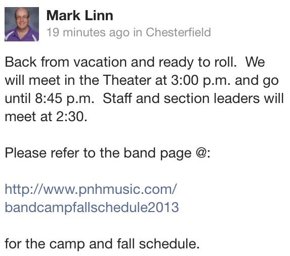 Parkway North Band tweet media