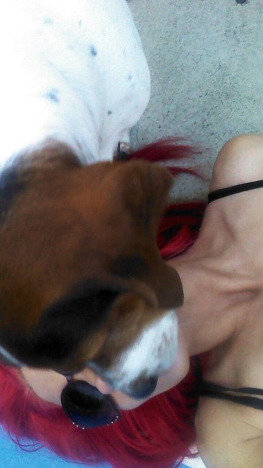 My new friend Flash! #poolside http://t.co/bCiGwQ3tVj<a href="/tag/poolside"class="tags">#poolside</a>