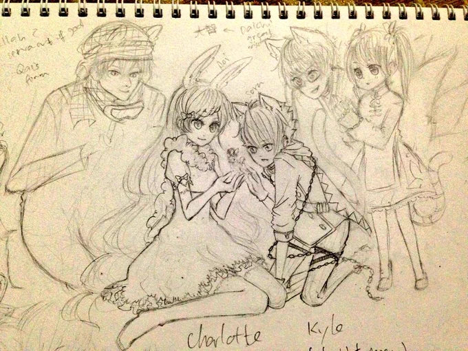 Uhh to make my twitter more 'colorful' lol

Some OCs for a manga I'm planning to create with a friend. Probably idk. 