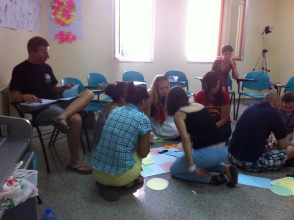 @wanderkenter, <a href="/anageorgescu/">ana</a> supervising the group work in the #training at <a href="/emsa_europe/">EMSA</a> Train New #Trainers