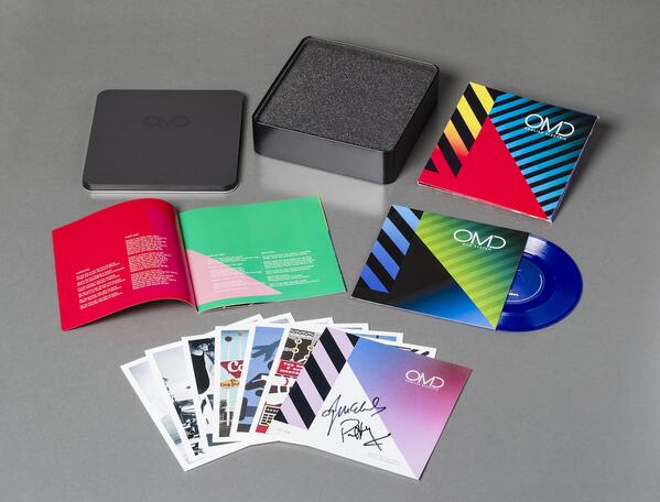 ModoProduction's tweet image. The beautiful, embossed tin and contents made with love by Modo, for @OfficialOMD #modoproduction