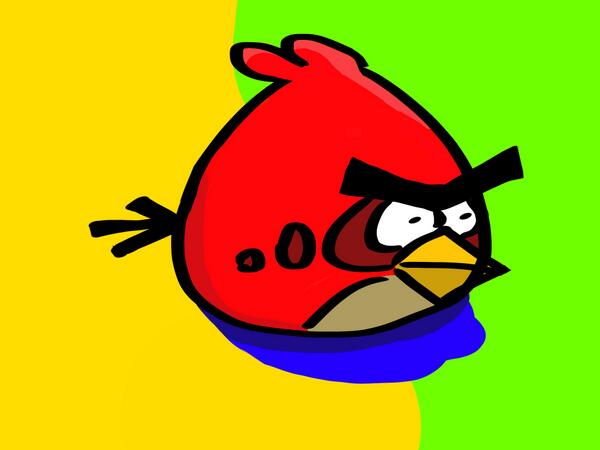 ssso01's tweet photo. アングリーバード〜Check out what I made in @ProcreateApp. http://t.co/2TVh9jH6aL