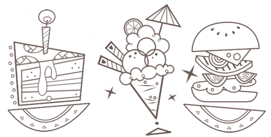 Some sketches for icons I'm currently working on! 