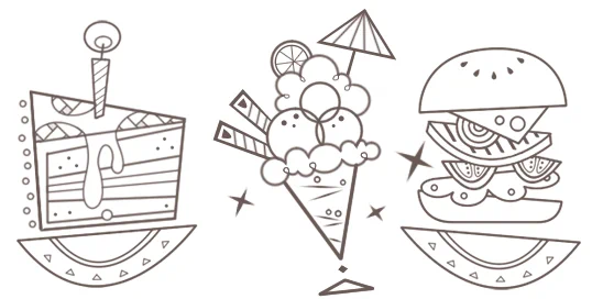 Some sketches for icons I'm currently working on! 