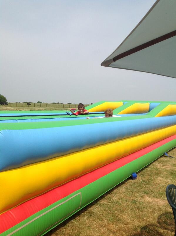 coakled's tweet photo. Bungee run arrives at camp #southwalescamp http://t.co/oEq0MkPhp1