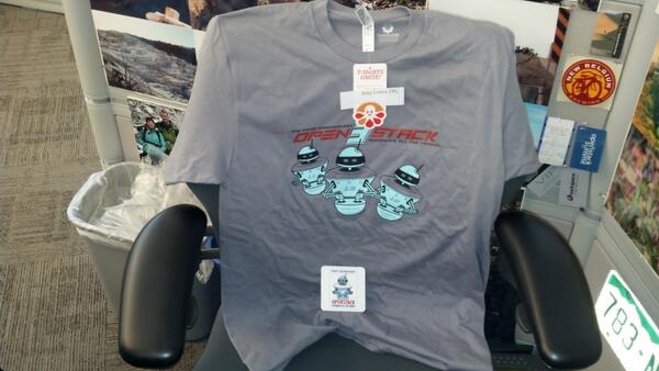 marktvoelker's tweet image. I spy with my little eye: two reasons for @CommsNinja to drop by. #OpenStack3Bday