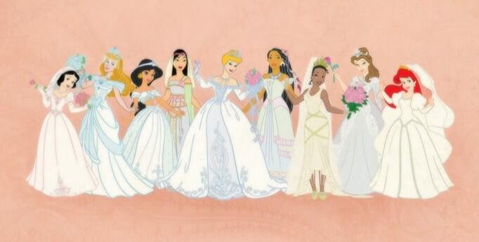 I Disney ウェディングドレスを着たディズニープリンセス Http T Co Tkk6gi7nzq Twitter