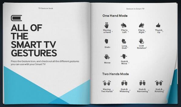 SamsungUS's tweet photo. RT @SamsungTV Today's lesson: SmartTV gestures! Learn the simple motions to control your TV: http://t.co/KbapVXvNX8  http://t.co/pRj7AkvDnX