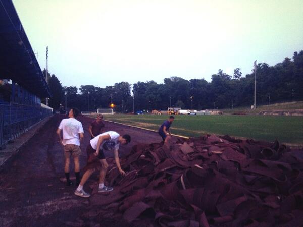 CharlieGrice1's tweet photo. Goodbye Withdean track ! 16 years since the last resurface. Fast, hard track that made you and your calves strong ! http://t.co/BfWtJ1SkAw