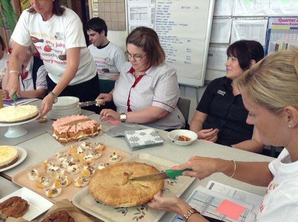 And the winner is .............the apple pie , Rhodri from night team well done