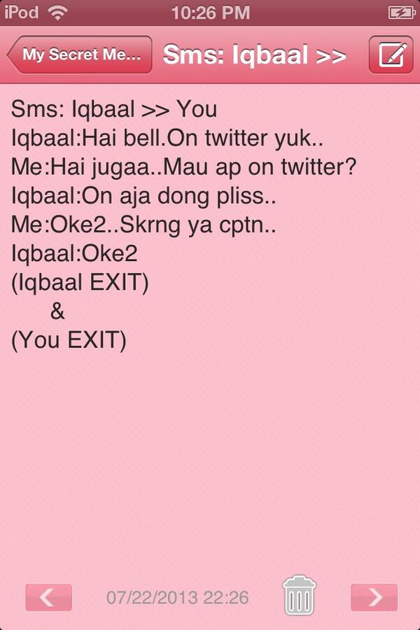 Bessarabaale's tweet photo. Iqbaal mau bngt aku on twitter untk mention2nan sma dia.. http://t.co/DISNZl5Dpr