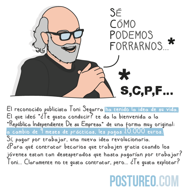 ModernaDePueblo's tweet photo. S,C,P,F.* Sé Cómo Podemos Forrarnos http://t.co/25XEjFGqTB http://t.co/DNA4DMw1Bg