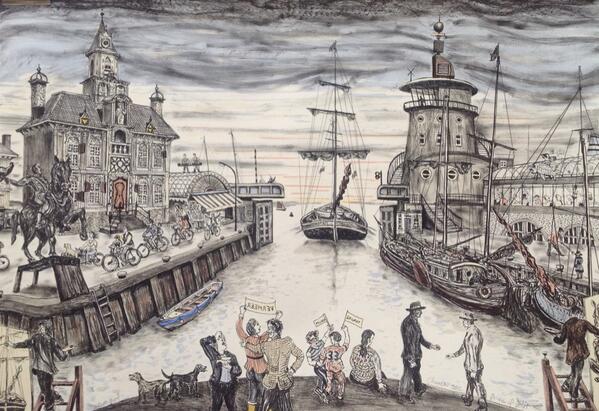 ChrisorrRA's tweet photo. @royalacademy @mariecurieuk My picture 'a view of Delft' will be at the Marie Curie auction this evening http://t.co/rQdV21dbFz