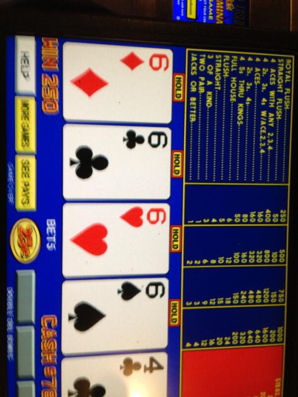 JHRiley's tweet photo. Not much to report but here's a small win on video poker http://t.co/DYUJfPJjje
