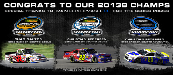RCRLIllustrated's tweet photo. Congrats to the #RCRL Season Champions, Dalton/Pedersen/Pedersen http://t.co/PtwY8GIE00