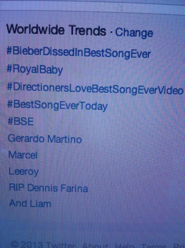 Insiders1D's tweet image. 7/10 of the current WW trending topics are about the Best Song Ever music video! -C

#mtvhottest one direction