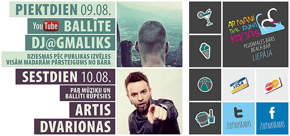 LiepajasKaijas's tweet image. Pie mums 5dien YOUTUBE ballīte ar @gmaliks, 6dien ARTIS DVARIONAS !