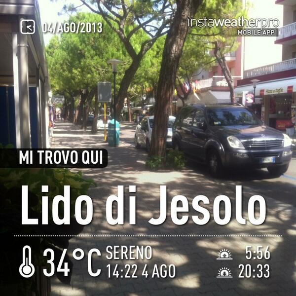 Jem86bs's tweet photo. Quasi finite!!!#instaweatherpro app http://t.co/ATZ8Ernb9O #weather now in #Lido di Jesolo #wx http://t.co/YFamNgwxkB