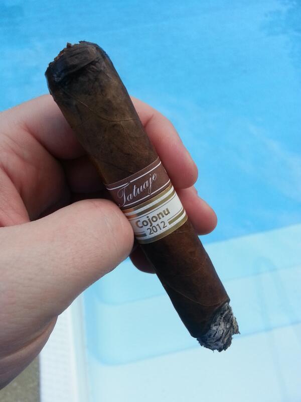 SteveVLiLo's tweet photo. Smoking a @TatuajeCigars Cojonu 12 Sumatra. Amazing as always. http://t.co/CyTDgFZwvH