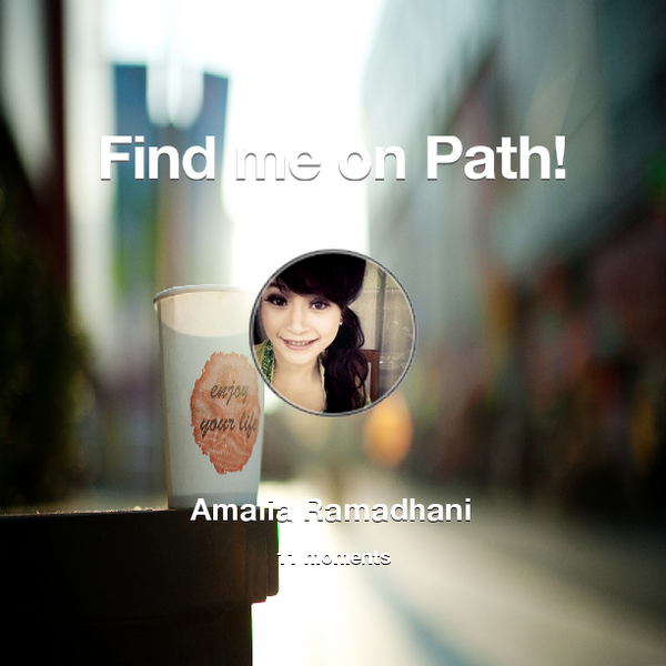 AmeLisEym's tweet photo. Find me on #Path now! Go to: http://t.co/LzuDLLkekw! #thepersonalnetwork http://t.co/PGNasVulCG