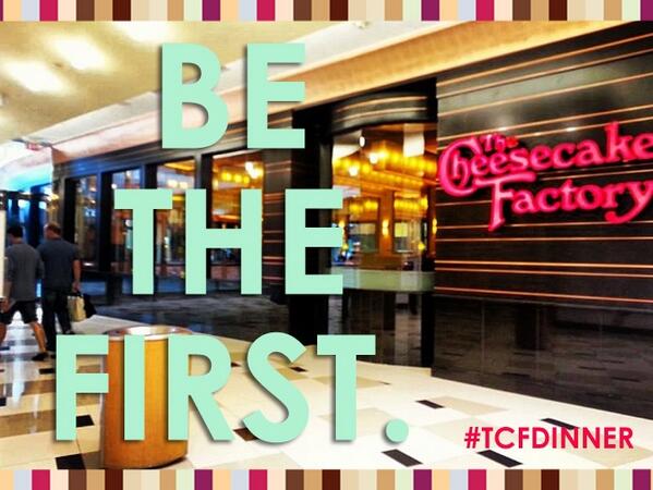 Cheesecake's tweet photo. Follow &amp; RT w/#TCFdinner for a chance 2 WIN an invite to 8/9 PreOpening dinner at @twelveoaksmall, Novi location! http://t.co/2xOFsQbogT