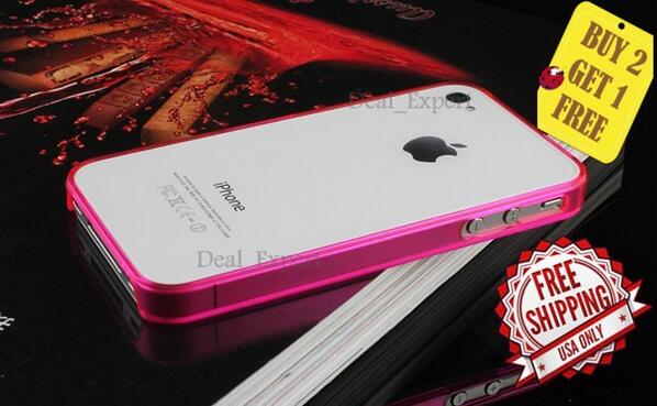 DealRaider's tweet image. DEAL on @eBay! r.ebay.com/ueph1p iPhone 4S Bumper Guard $3.99 Shipped with FREE Screen Proector
Buy 2 Get 1 FREE