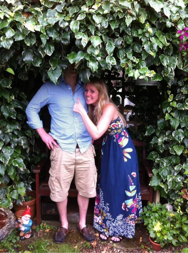 Me and Sal enjoying the garden!