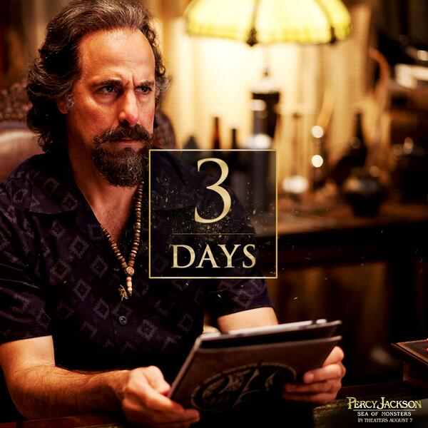 PercyMovies's tweet image. Three. More. Days. #PercyJackson Sea of Monsters in theaters August 7th!