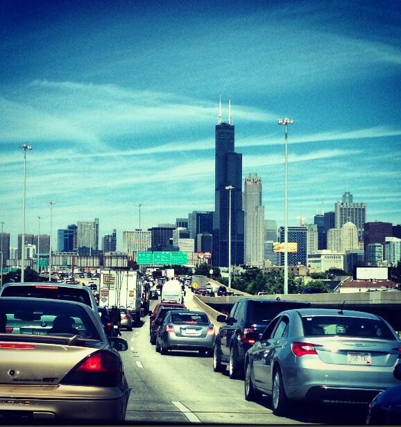 Lalacook3's tweet photo. Just a little city traffic #Chicago http://t.co/I1HuMEROwj