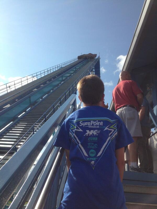 tkoppmann's tweet photo. @SpeedSather @CodyDarrah4  Riding roller-coaster's at Cedar Point!  #GateKeeper #intense http://t.co/P1ZakInenj