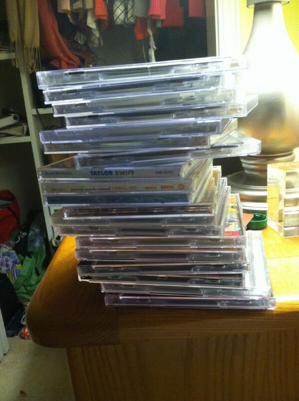 hotbeansmorgan's tweet image. All the CDs I'm adding tonight #prayformorgan
