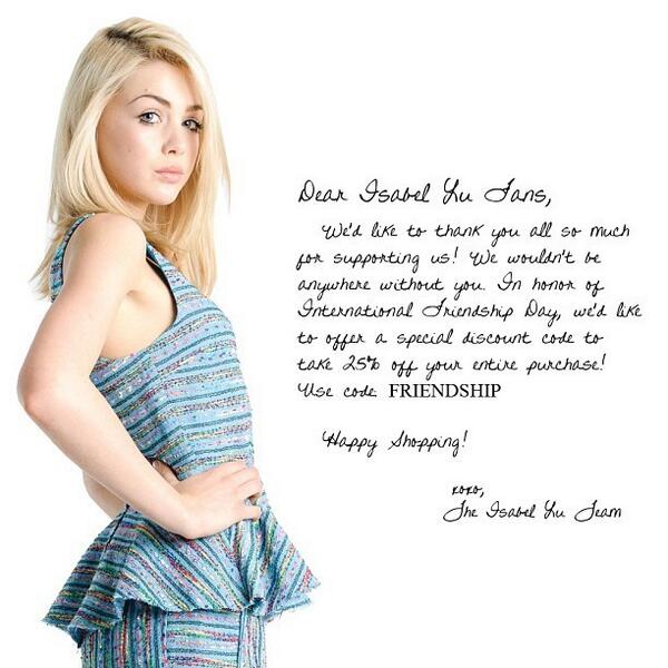 isabellu's tweet photo. Happy International Friendship Day! xoxo http://t.co/7SXN31SyA9