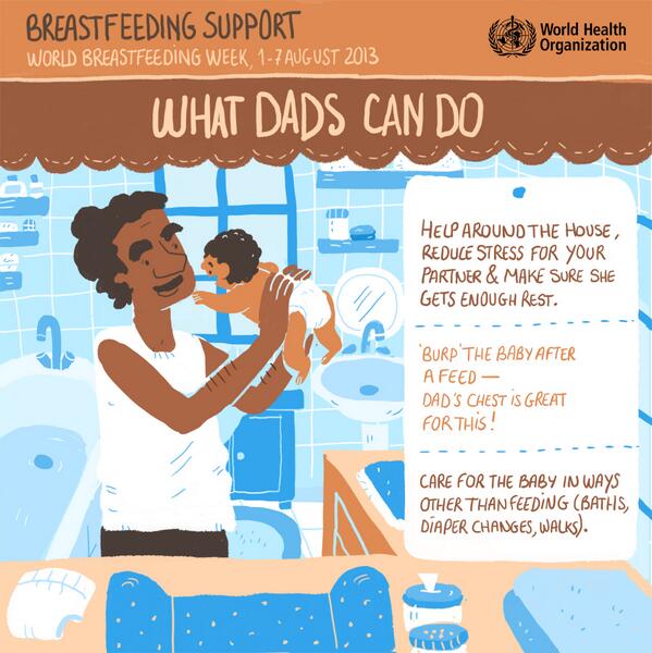 cwsindonesia's tweet photo. Ayah jg bisa membantu Ibu dengan pekerjaan di rumah dan mengurus bayi agar ibu bisa beristirahat #breastfeeding @WHO http://t.co/bqi5N0ad3v