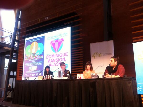nikpyatt's tweet photo. Darebin Council and the Decibels Records Crew smacking it out of the park.  #AYAC2013 http://t.co/HaaMLDqE3v