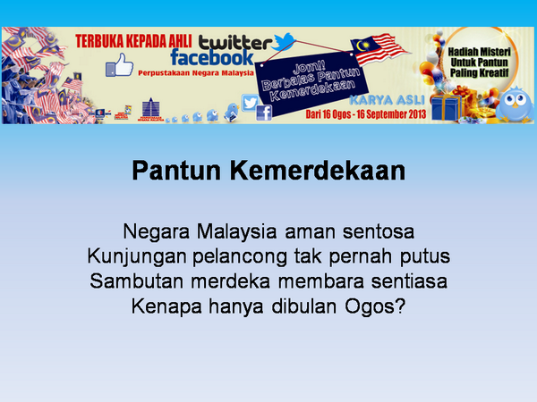 Pantun kemerdekaan