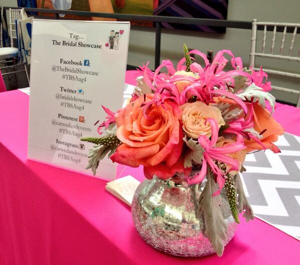 PinkPetuniaCLT's tweet photo. Wonderful time at #TBSAug4 with @bridalshowcase @CarWedandEvents! Loved seeing many of our #CLT #wedding friends! http://t.co/BwTU2uuMYF