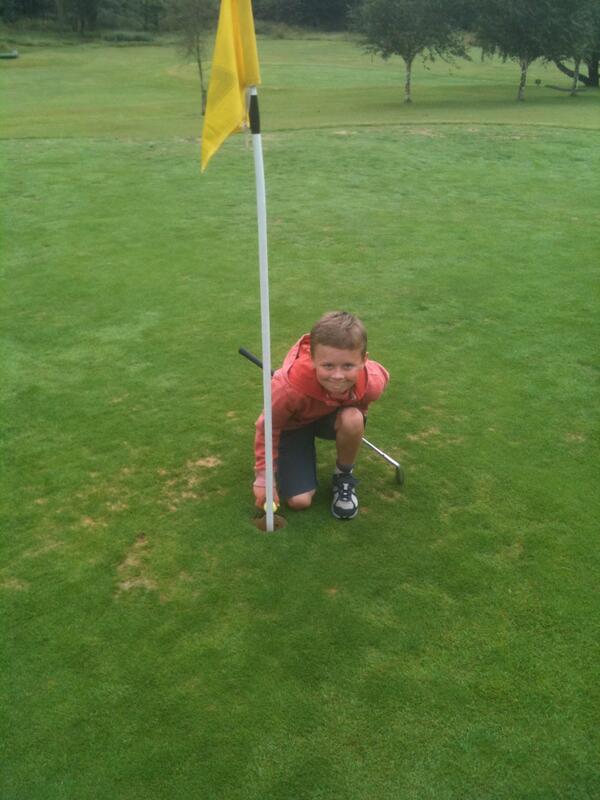 TelfordGolfClub's tweet photo. Telford junior Samuel Cleland has holed in one at Hope Park Par 3 GC in Keswick
A 7 iron at the 2nd hole. http://t.co/xH3937v4VY
