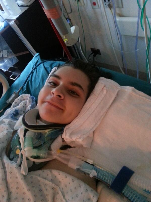 ccmmartens's tweet photo. @TheEllenShow @justinbieber my baby bro. 16 yrs old &amp; given 2 hrs to live. its day 46 now &amp; hes only getting better♥ http://t.co/0vlPd0exZd