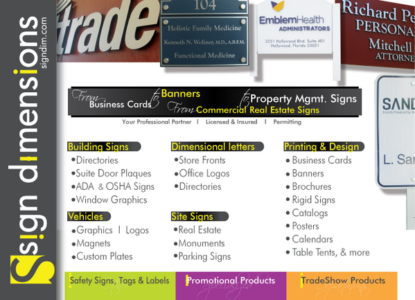 SignDimensions's tweet photo. Think Sign Dimensions for your Office Signage Needs! 954.565.9800 / art@signdim.com http://t.co/ndw6naF8YU